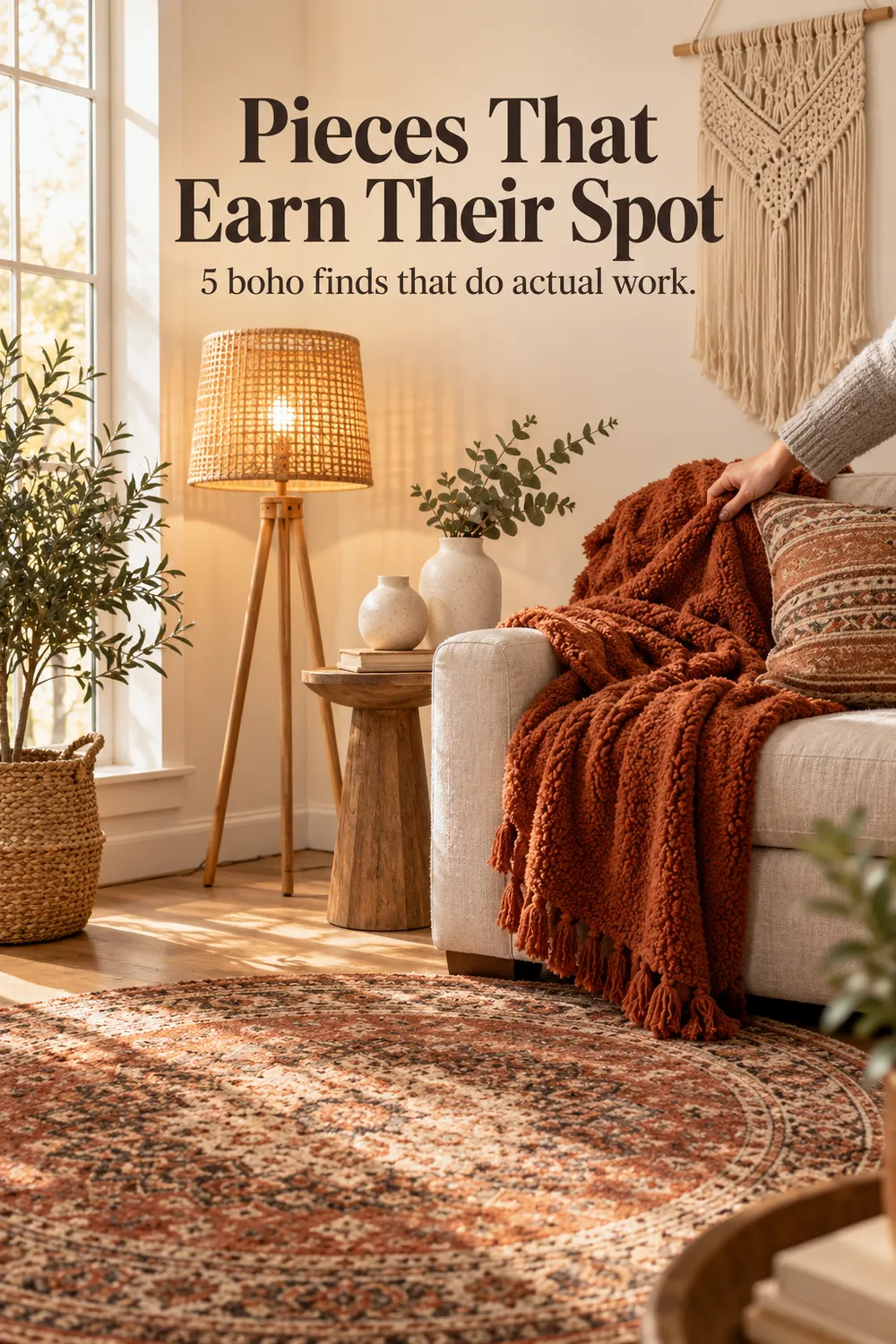5 Boho Finds That Actually Warm Up a Room